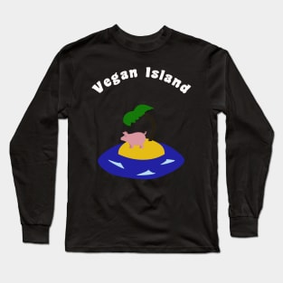 Vegan Island Long Sleeve T-Shirt